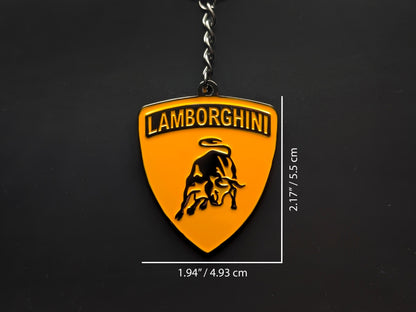 Lamborghini Orange Keychain