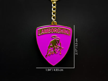 Lamborghini Purple Keychain