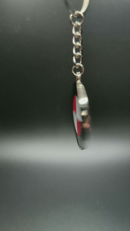 BMW Red Emblem Keychain